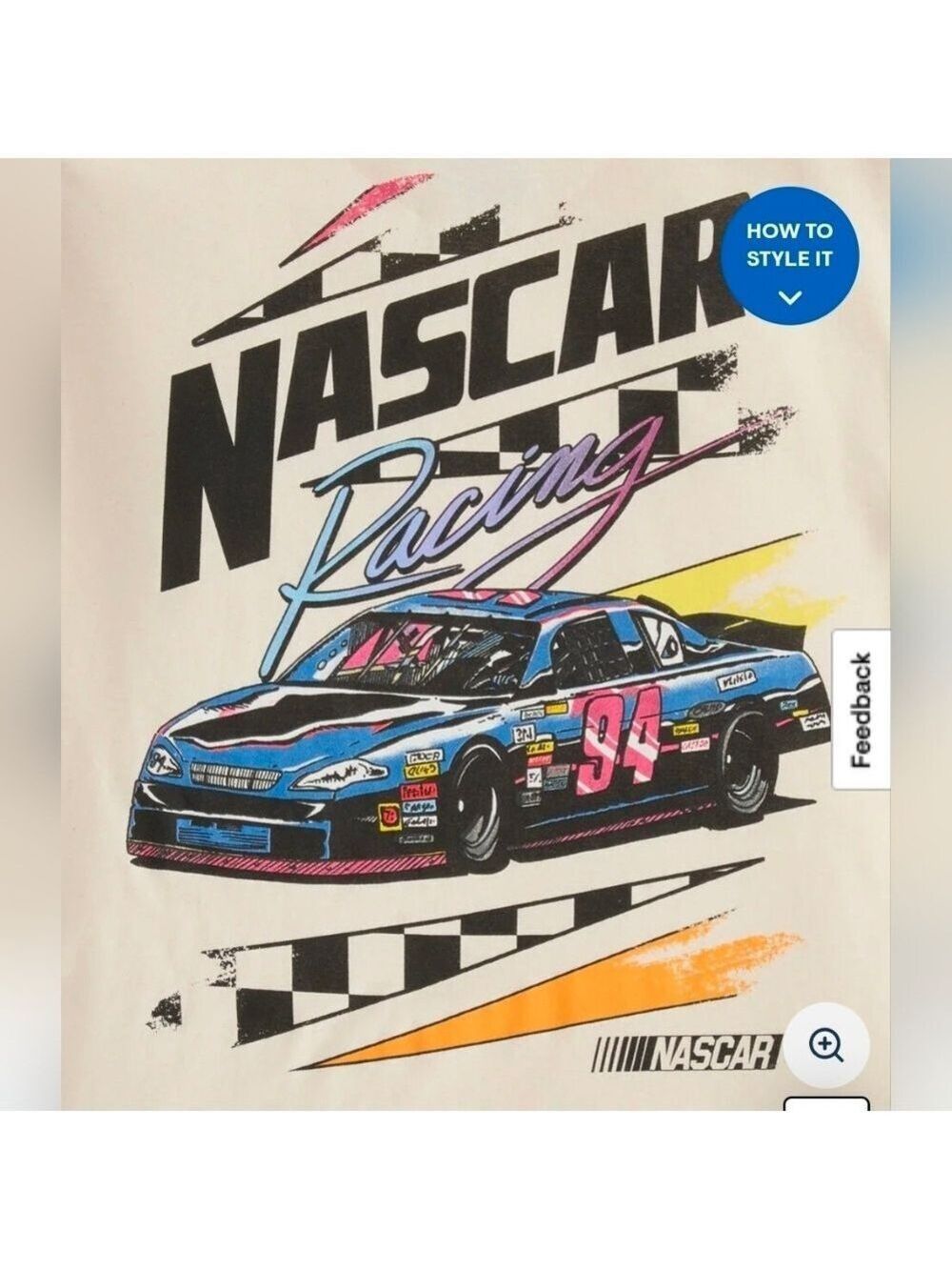 NASCAR Racing Graphic Tee - White - Picture 2 of 8
